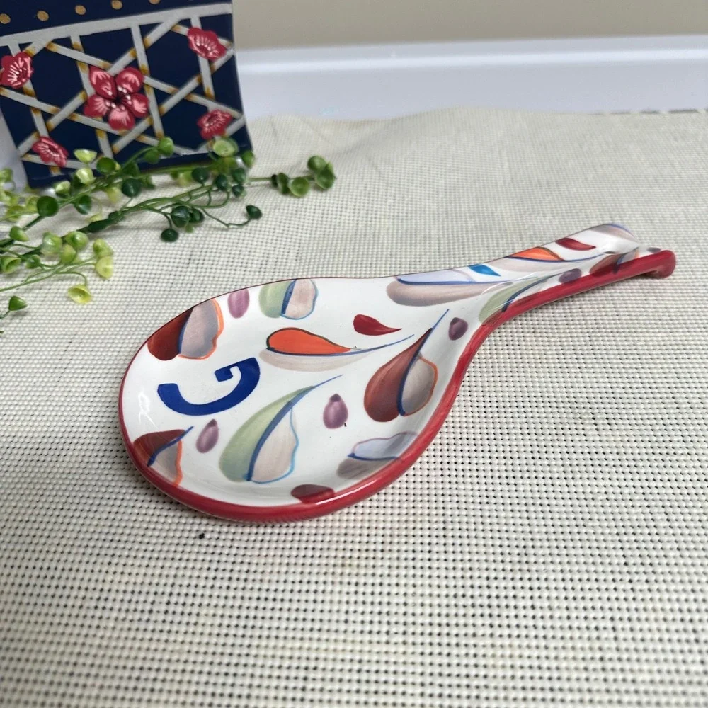 Anthropologie Tivoli Monogram Spoon Rest Letter